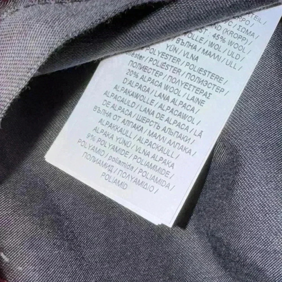 NWT POLO RALPH LAUREN
Buckled checked brush felt mini wrap skirt wool alpaca ble - Picture 8 of 9